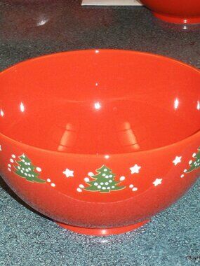 WAECHTERSBACH Christmas Tree Stars 7-1/2” Footed Popcorn / Serving Bowl - GIFT!